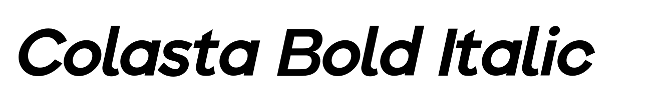 Colasta Bold Italic